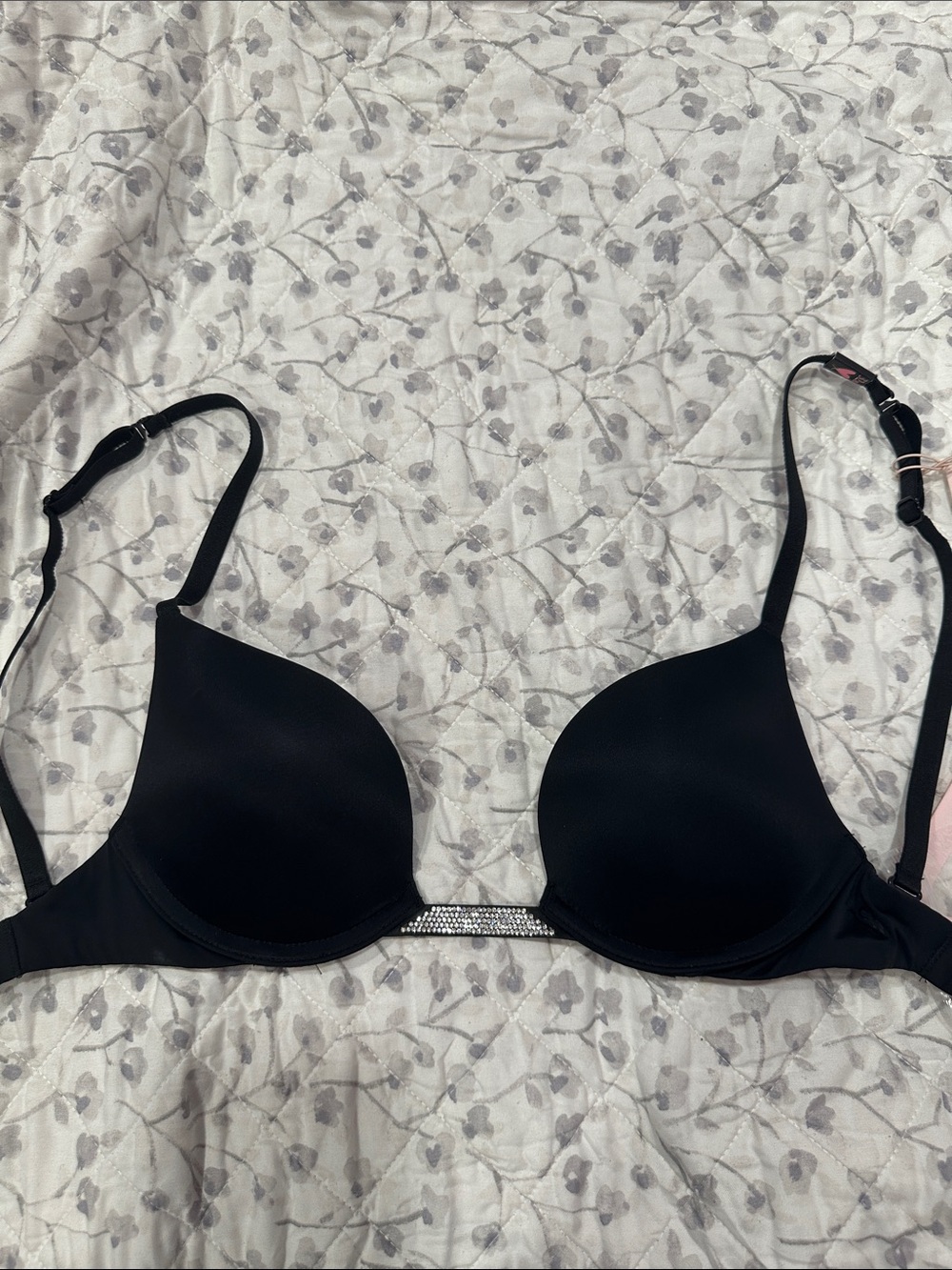 Black Rhinestone Accent T-Shirt Bra Victoria’s Secret’s